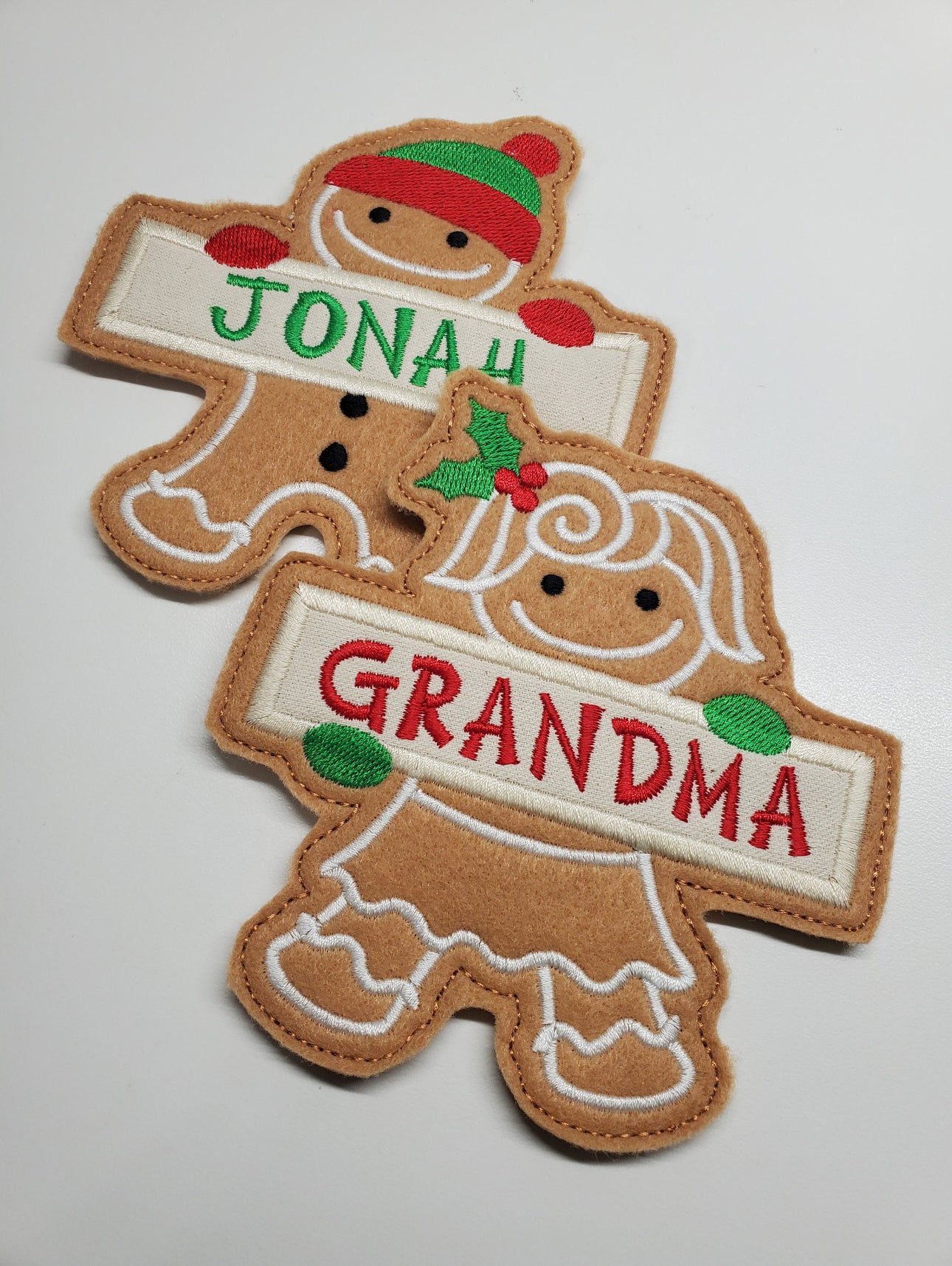 Personalized Gingerbread Family Ornaments | Custom Christmas Tree Decor | Holiday Keepsake Gift | Family Name Ornament