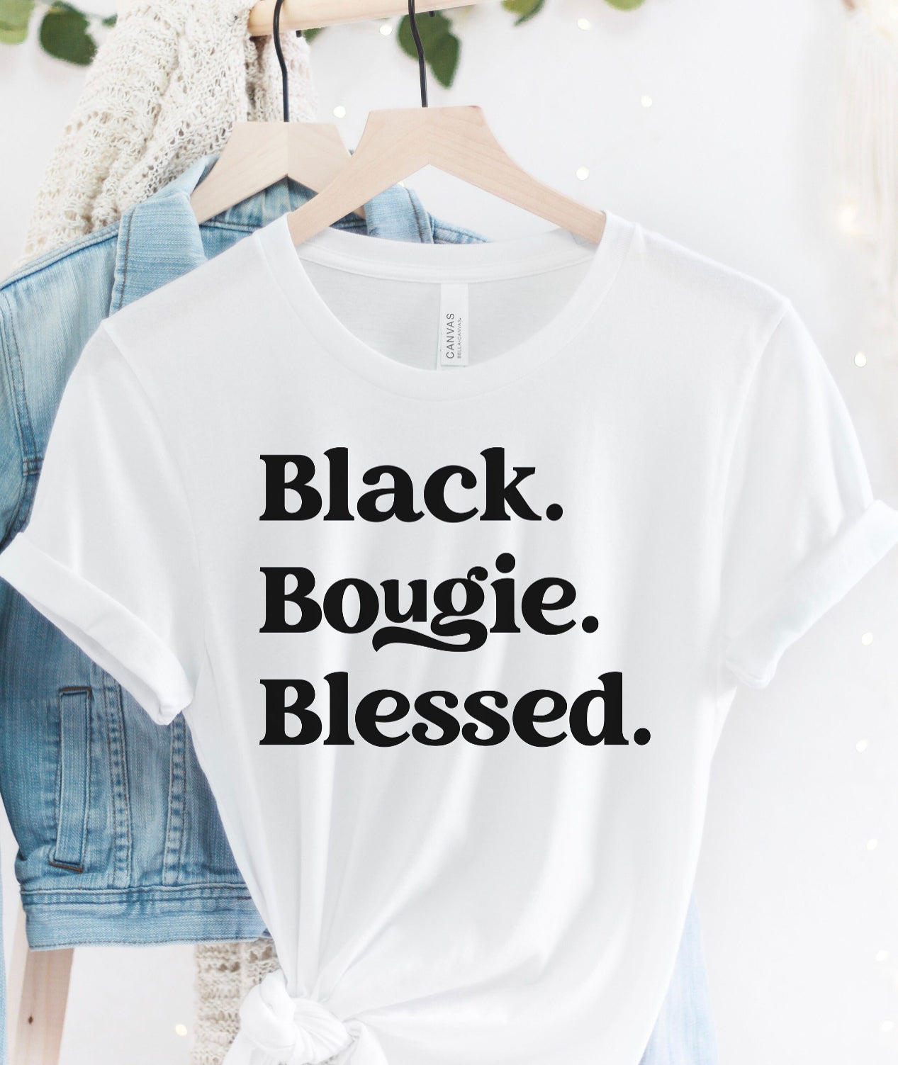Black Bougie & Blessed shirt