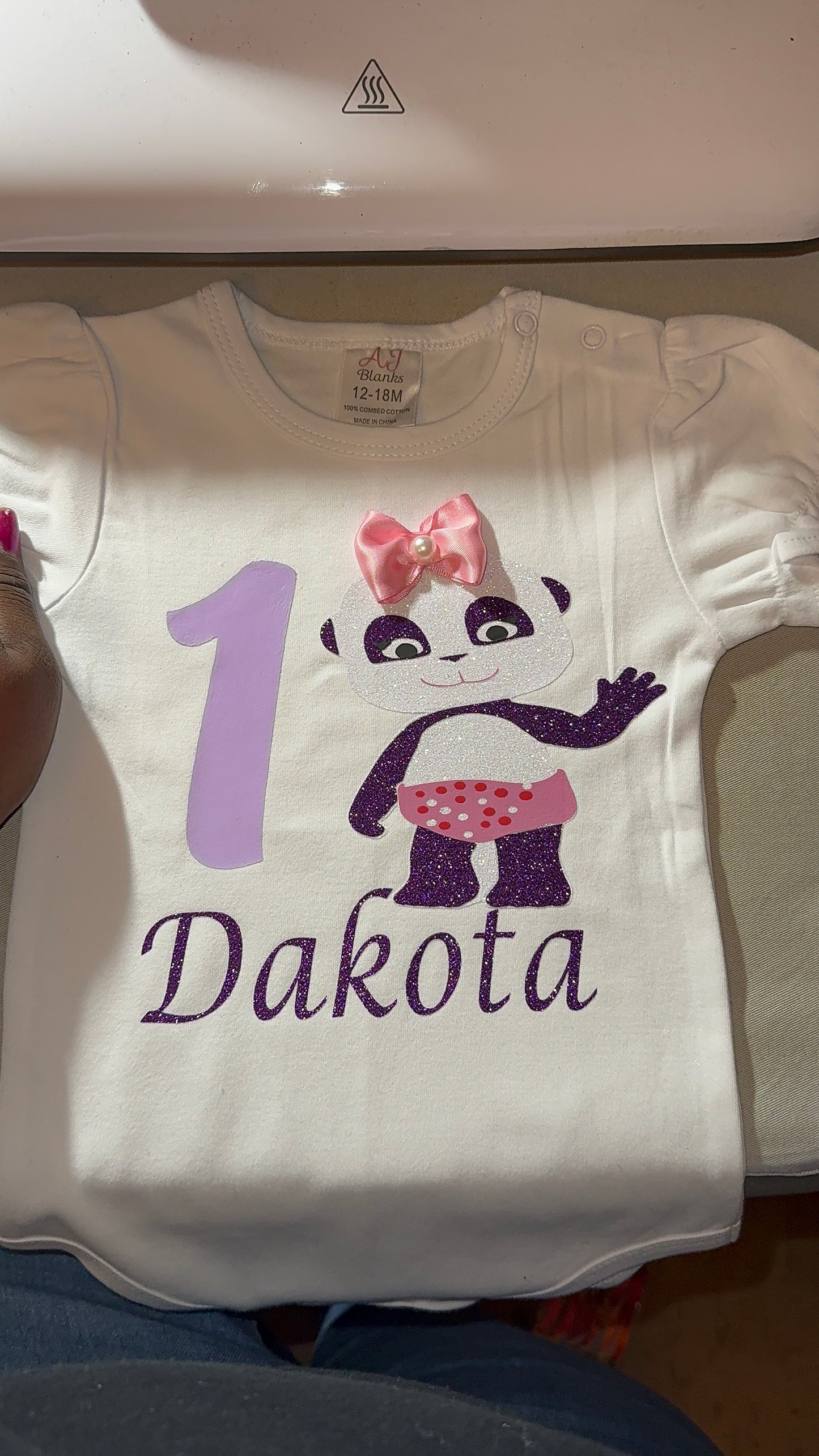 Glitter vinyl character Shirt