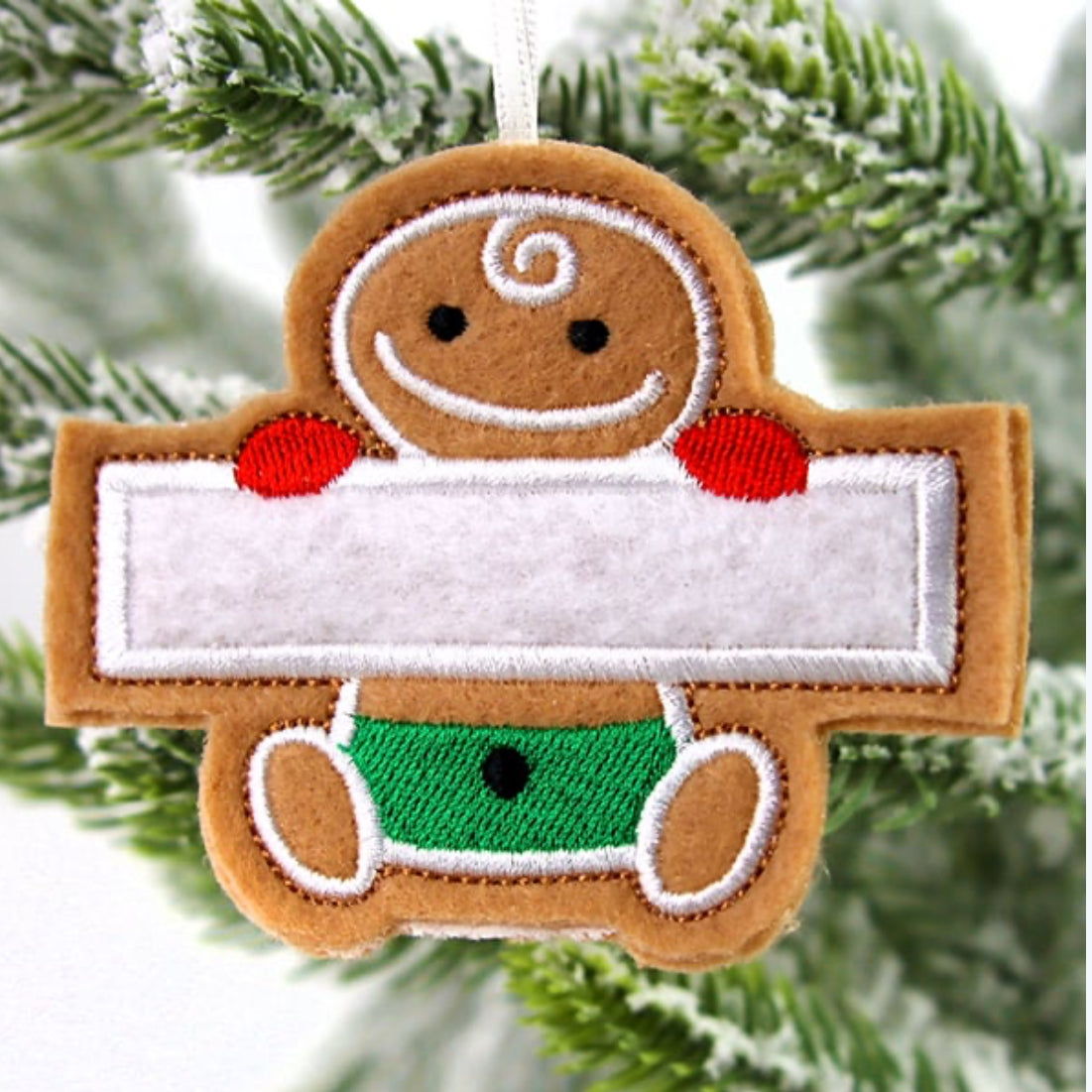 Personalized Gingerbread Family Ornaments | Custom Christmas Tree Decor | Holiday Keepsake Gift | Family Name Ornament