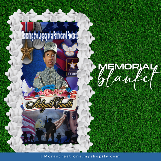Custom Grave Blanket | Personalized Memorial Tribute