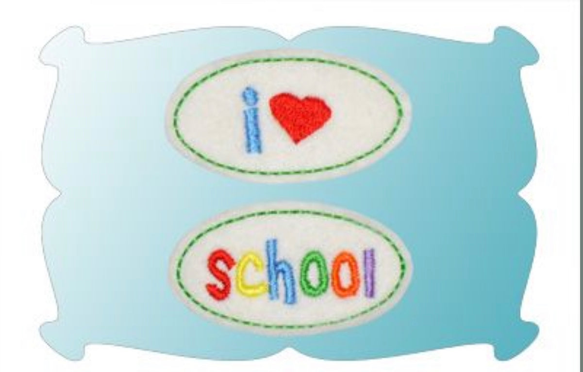 Embroidered Hair clips