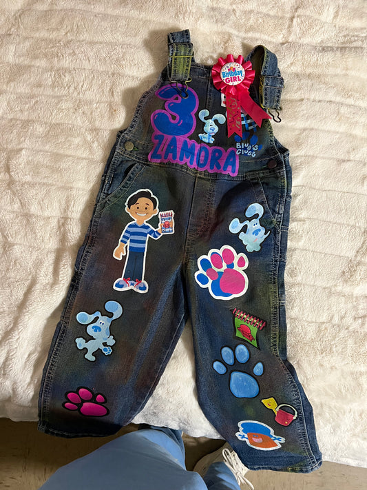 Kids Custom Birthday overalls