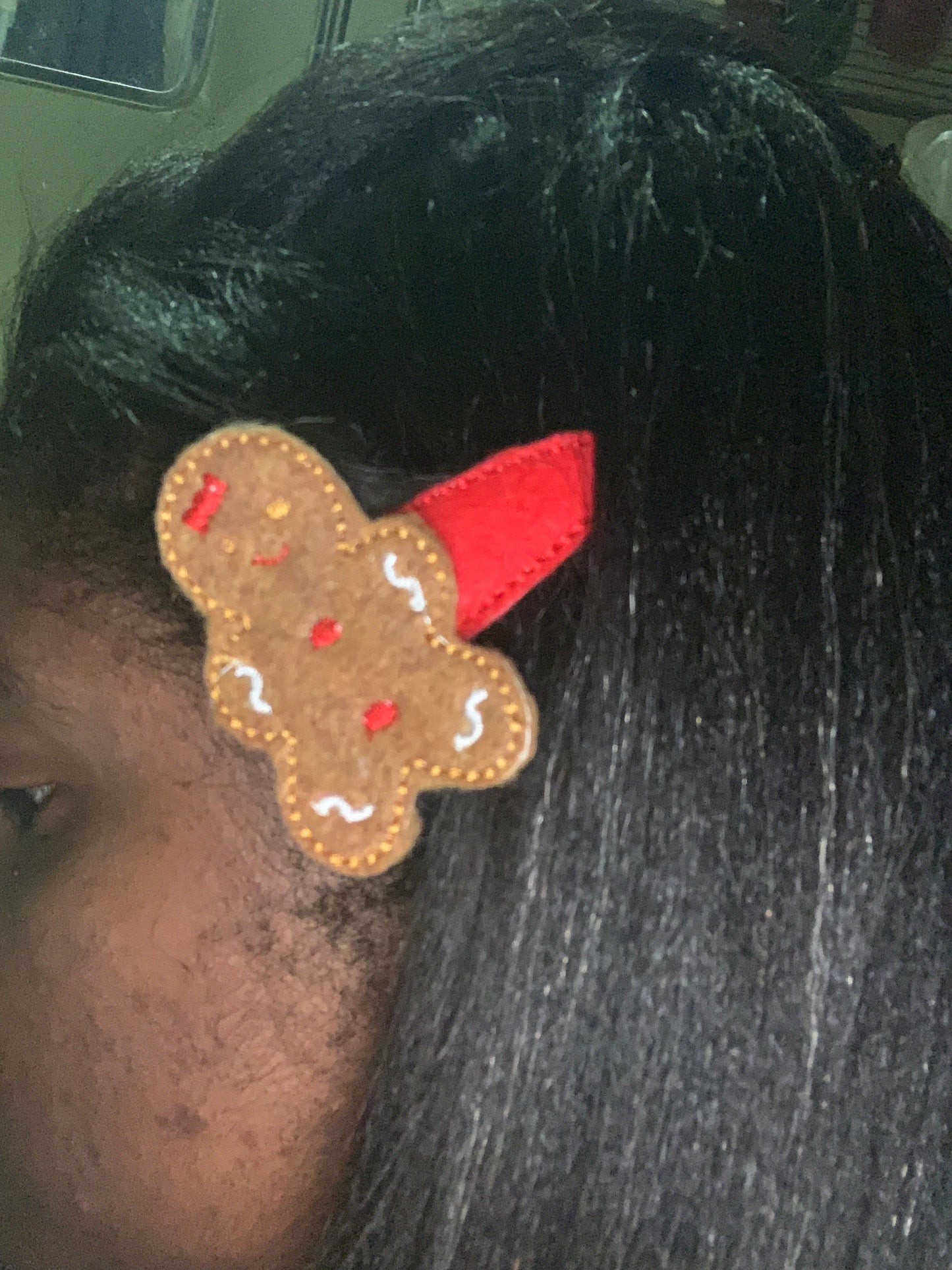 Embroidered Hair clips