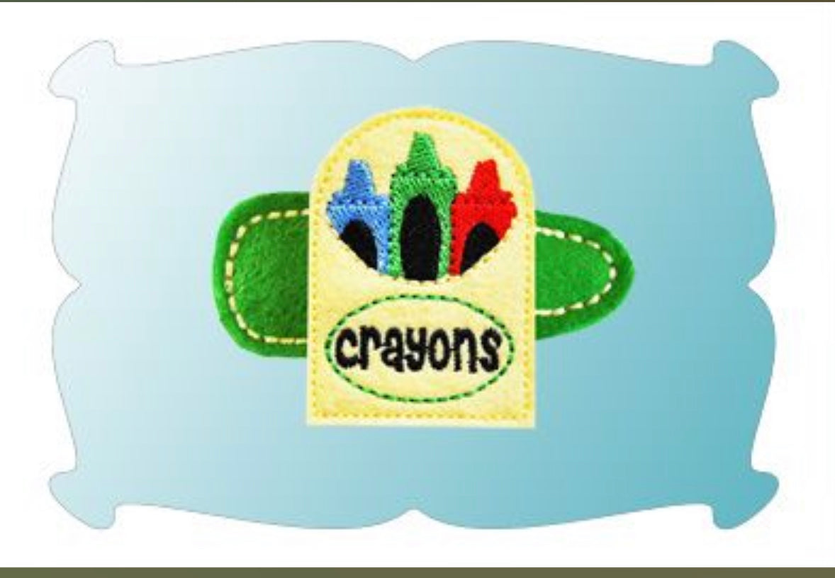 Embroidered Hair clips