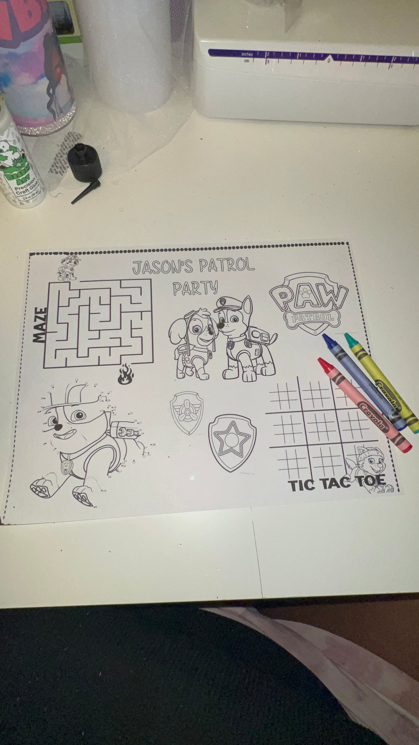Custom coloring book or Activity Sheet