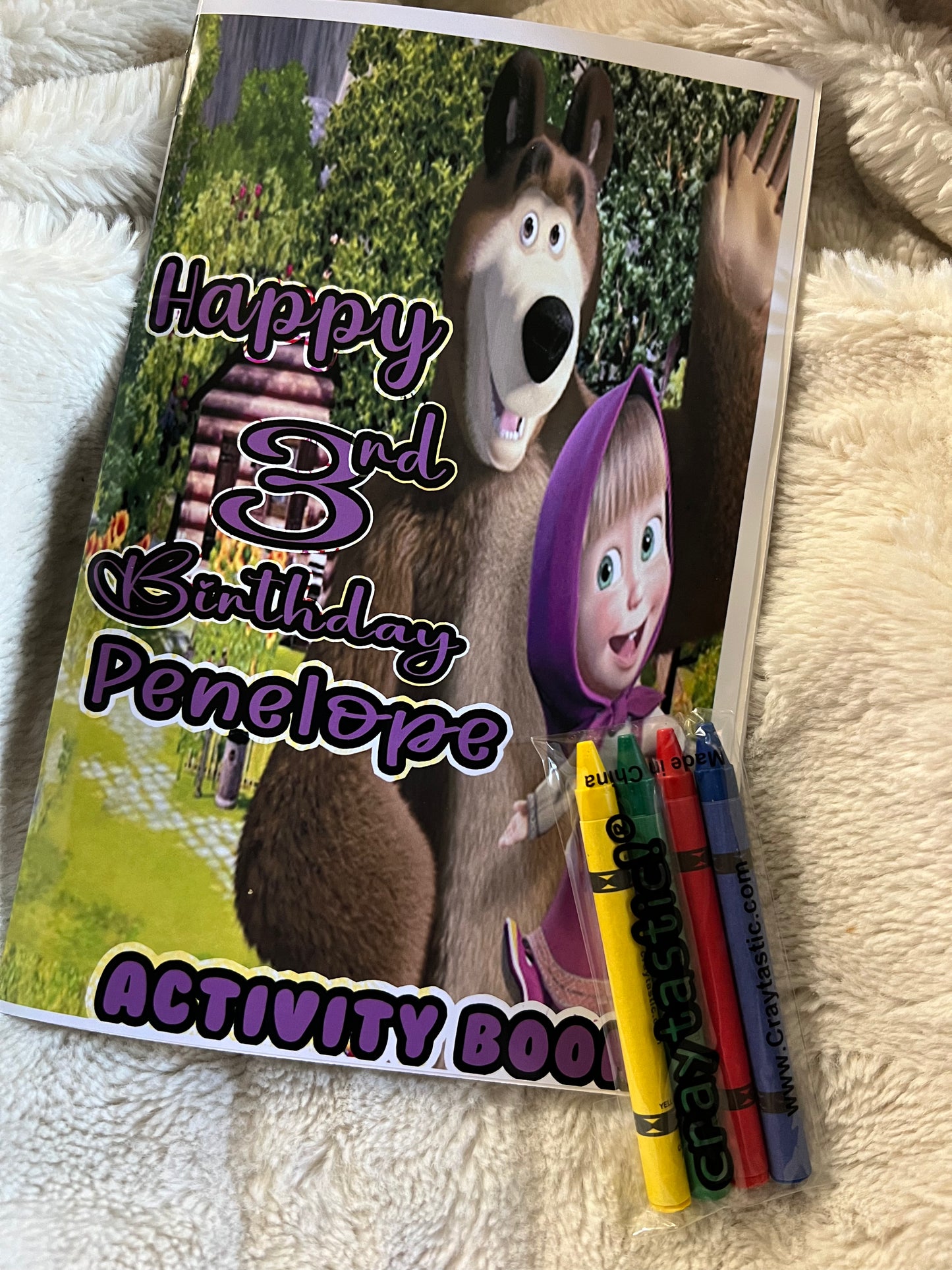 Custom coloring book or Activity Sheet
