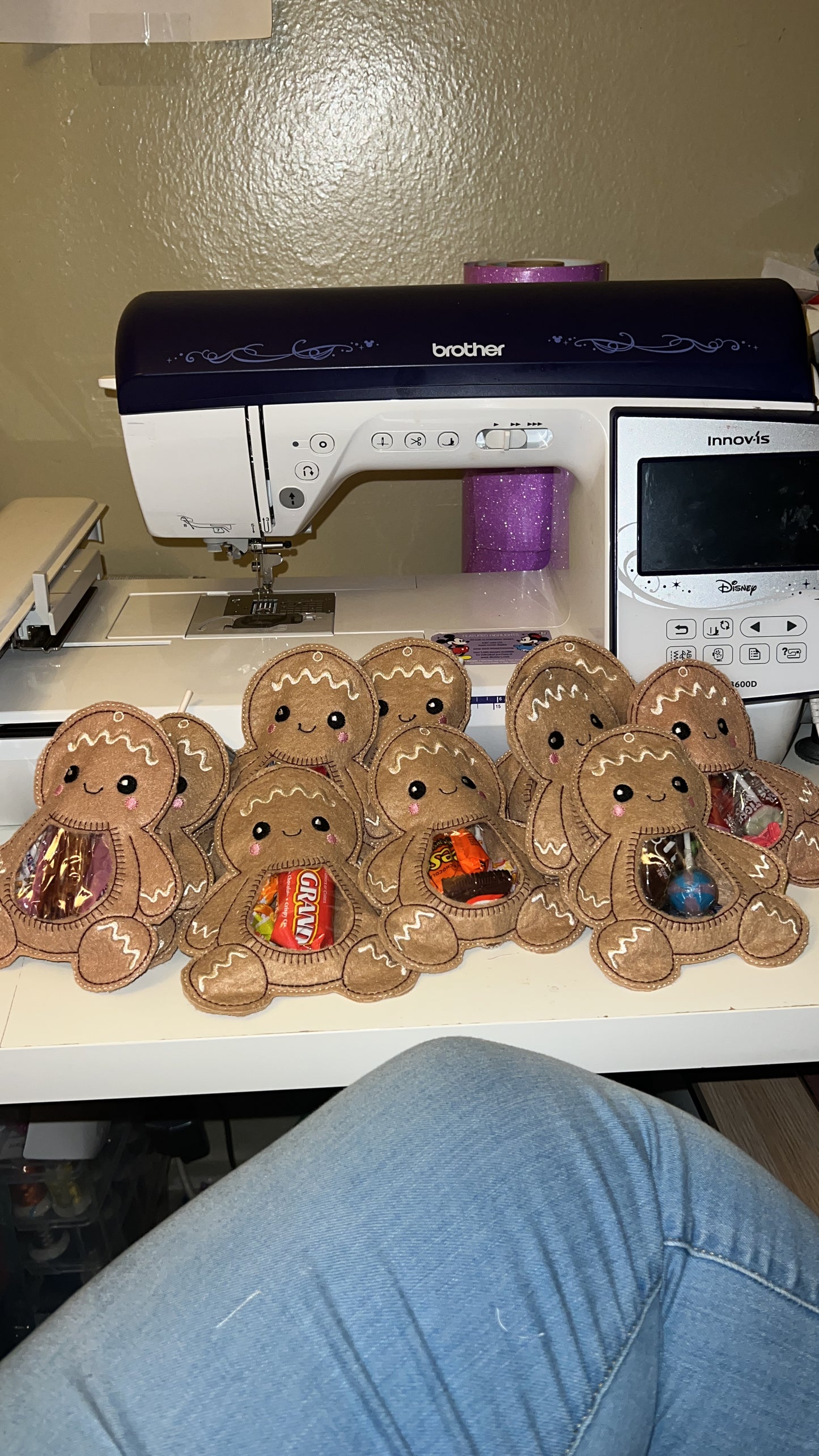 Embroidered treat bags