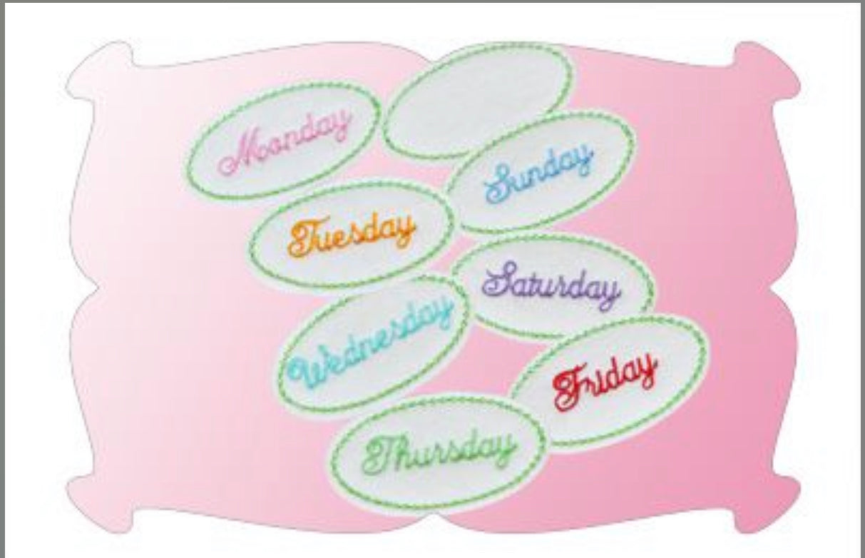 Embroidered Hair clips